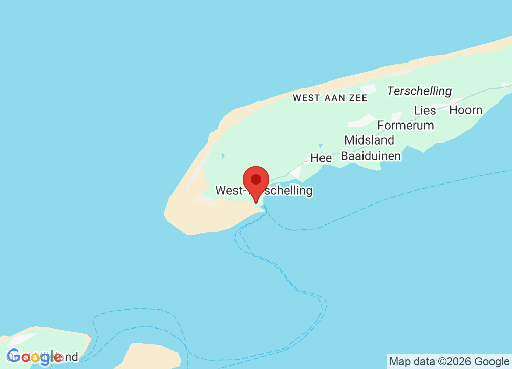 Locatie van Golfclub Terschelling op map