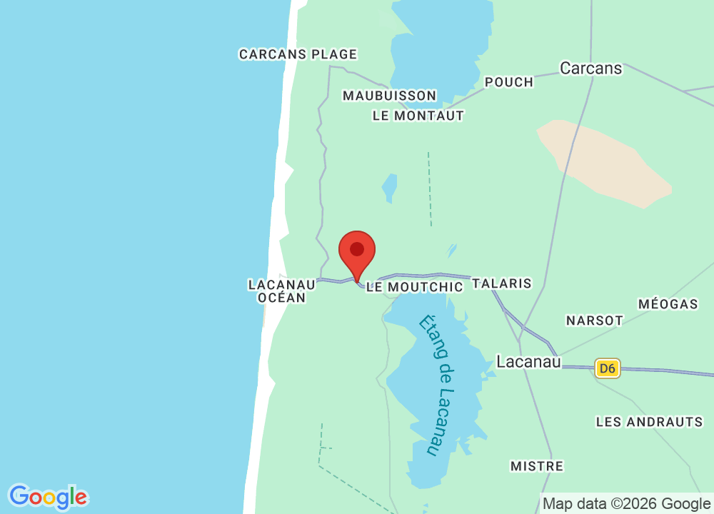 Location of Off Golf Lacanau on map