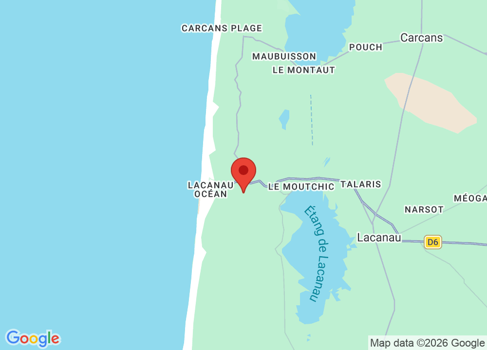 Standort von UGOLF Lacanau Ardilouse auf der Karte